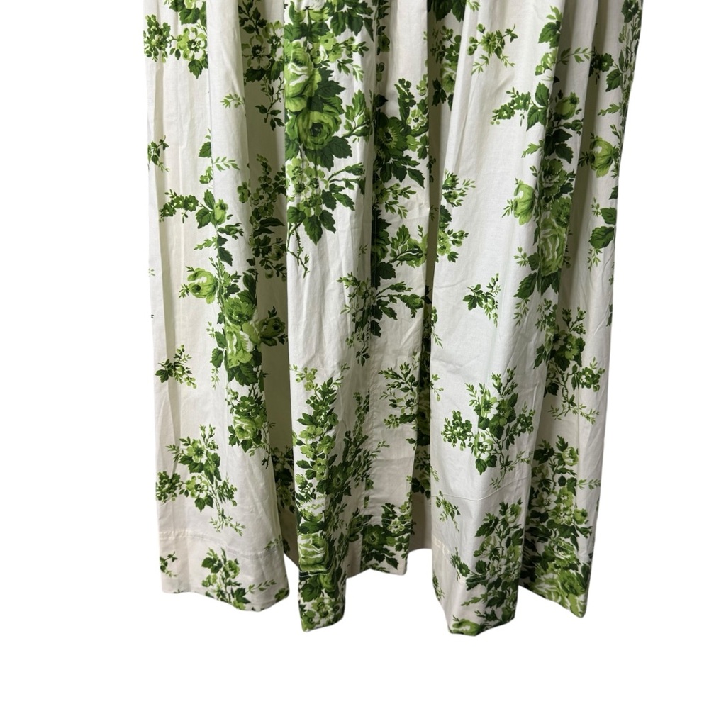 Tuckernuck White Midi Dress with Green Floral Print - Picture 6 of 10